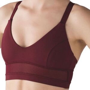 Bra Lululemon Body Con Bra Deep Rouge Size 8